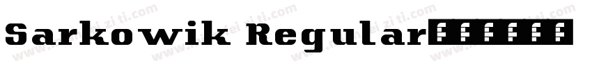 Sarkowik Regular字体转换